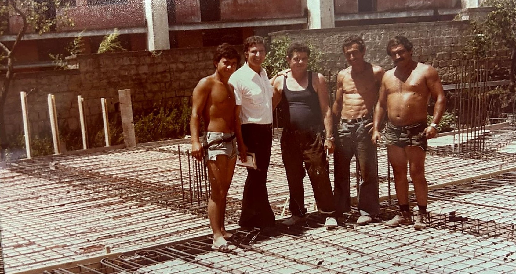 Fotografia d'archivio: un cantiere dell'impresa