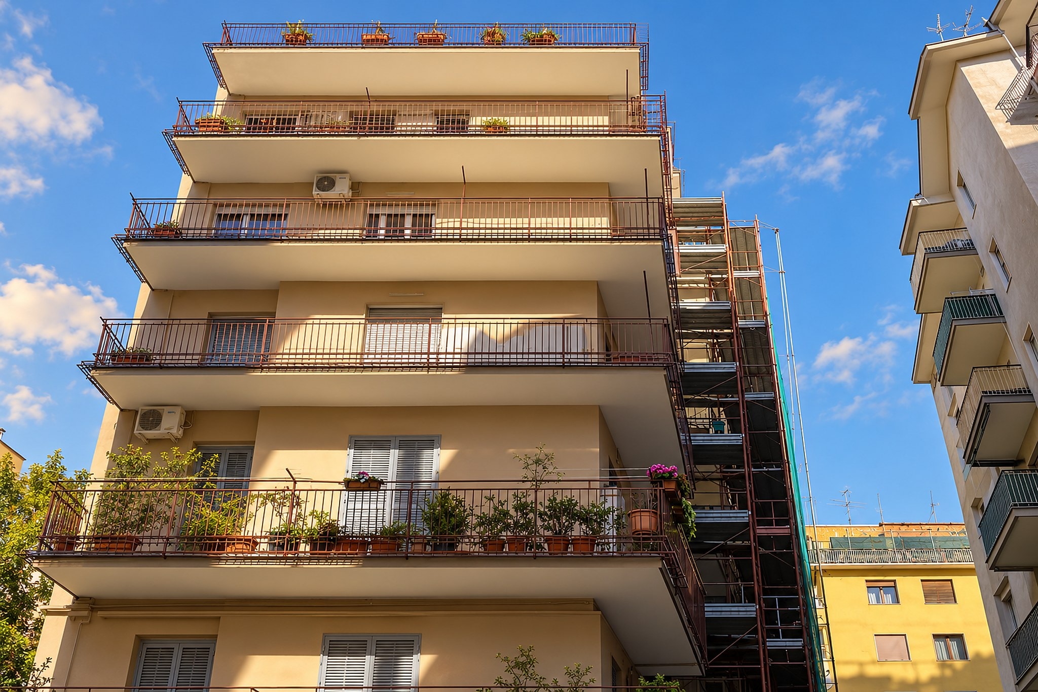 Palazzo Tudisco, Portici (NA) — manutenzione ordinaria e straordinaria delle facciate